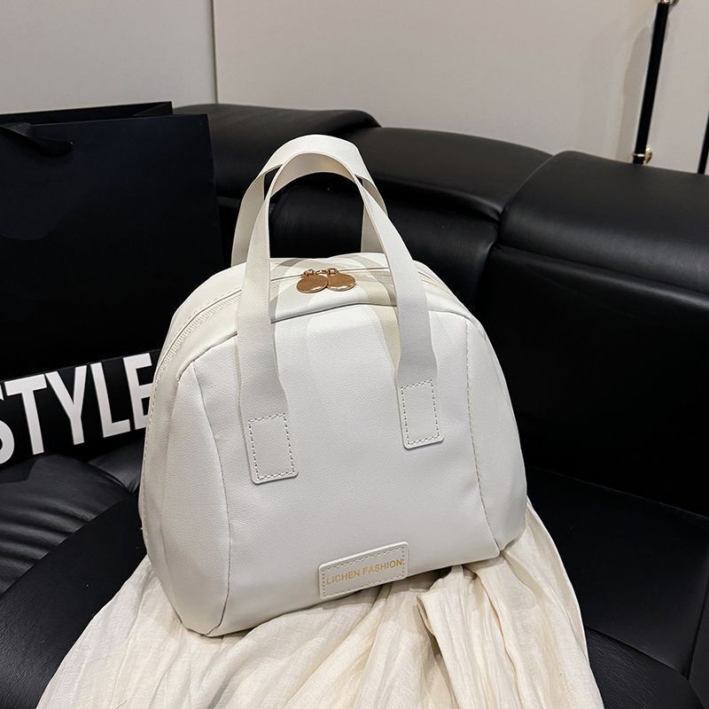 Maillard Shell Storage Bag, Large Capacity Portable Travel Toiletry Organizer, Handheld Makeup Bag_voghion.com