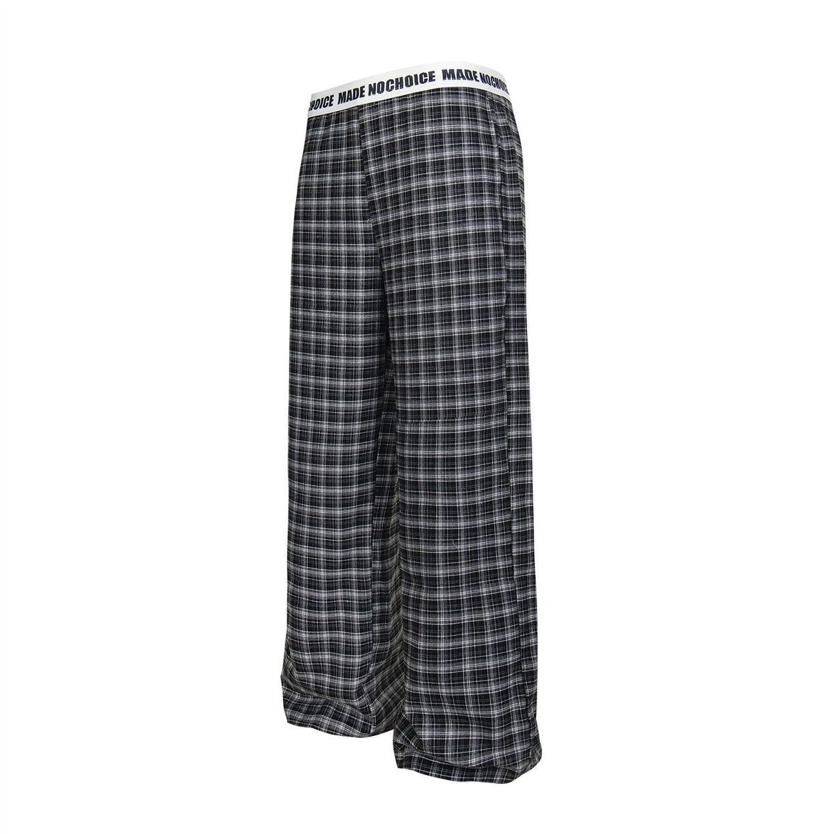American Retro Plaid Casual For Women, New Spring/summer Style, Color-blocked Plaid, Loose-fitting, Slimming, Wide-leg_ecoleips.com