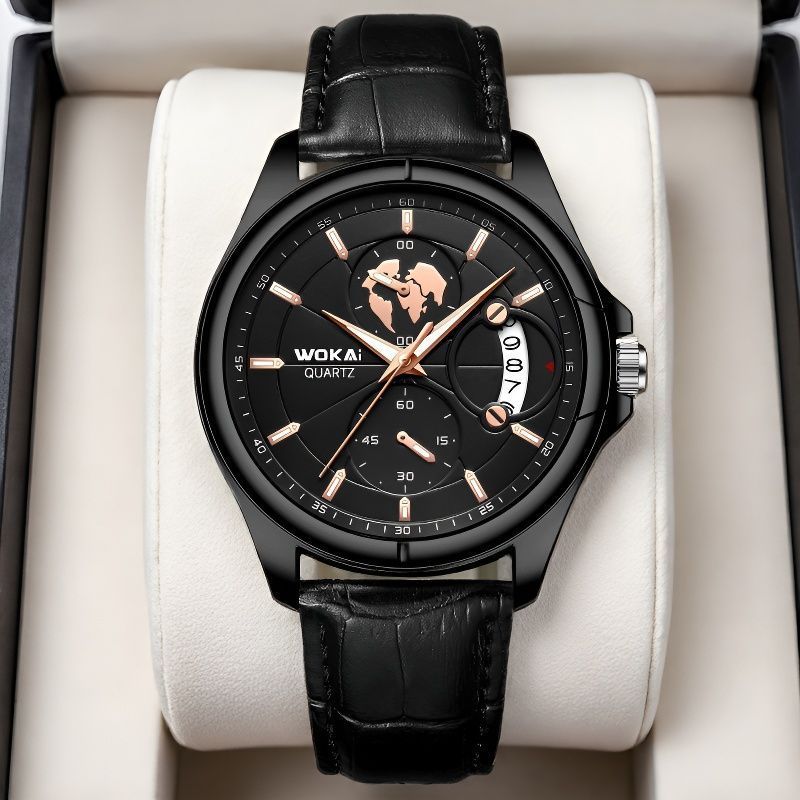 Wokai/2025 Domestic High-End Trendy Non-Mechanical Watch Fashionable Pointer Type Premium Quartz Wristwatch_voghion.com