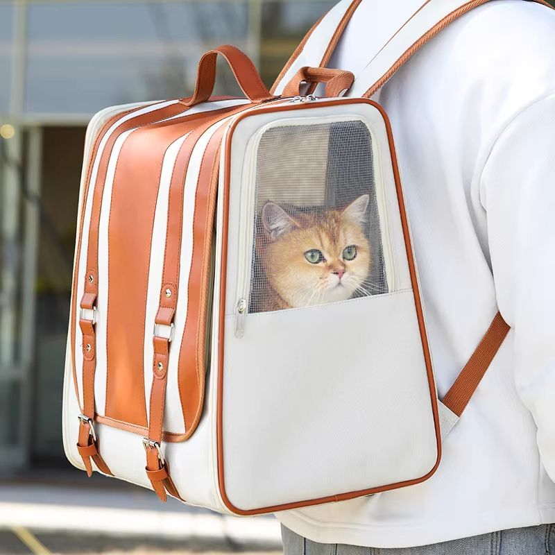 猫包便携外出猫咪狗狗包小型犬猫箱大容量防应激宠物双肩手提背包