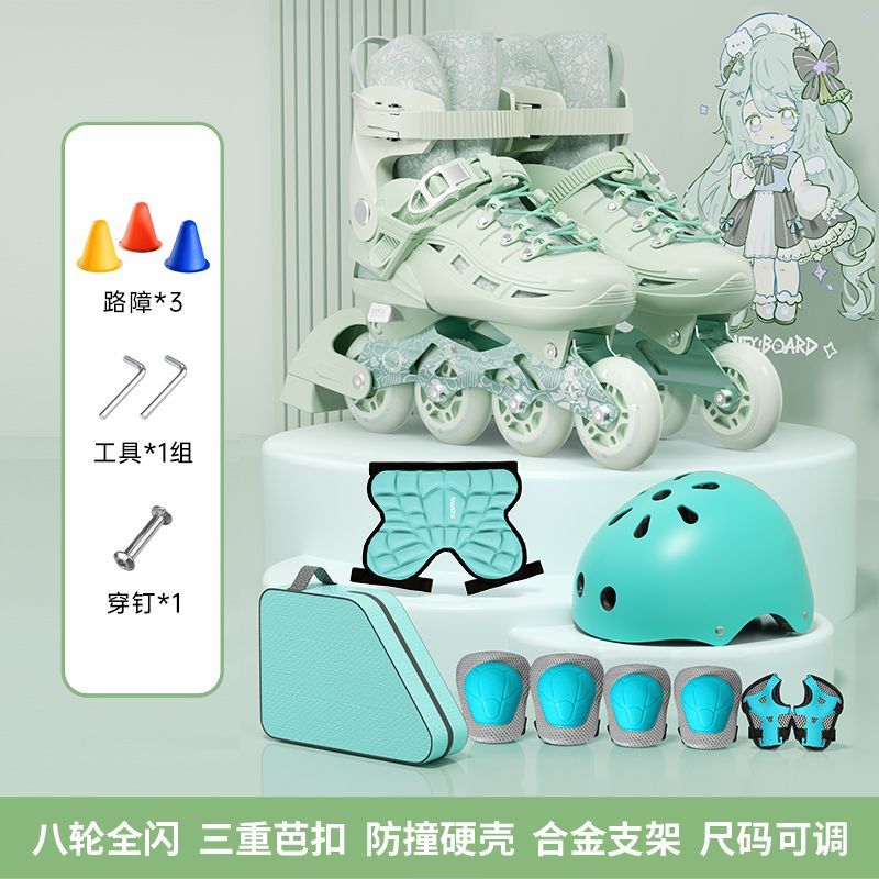 斯威轮滑鞋儿童溜冰鞋女童男童专业初学者女孩旱冰滑轮鞋6到12岁3 图片 8