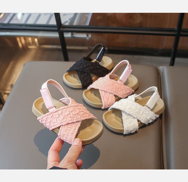 Lässige Flache Sommersandalen Für Mädchen Im Römischen Stil_voghion.com