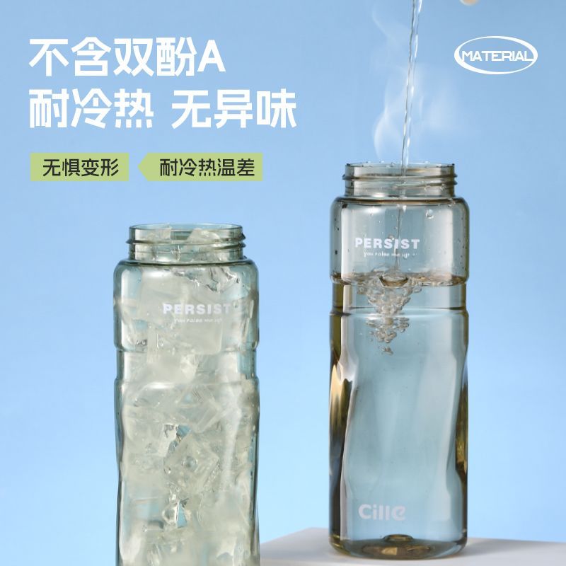 希乐大容量水杯男女学生tritan塑料杯子爆款校园吸管户外运动水壶 图片 3