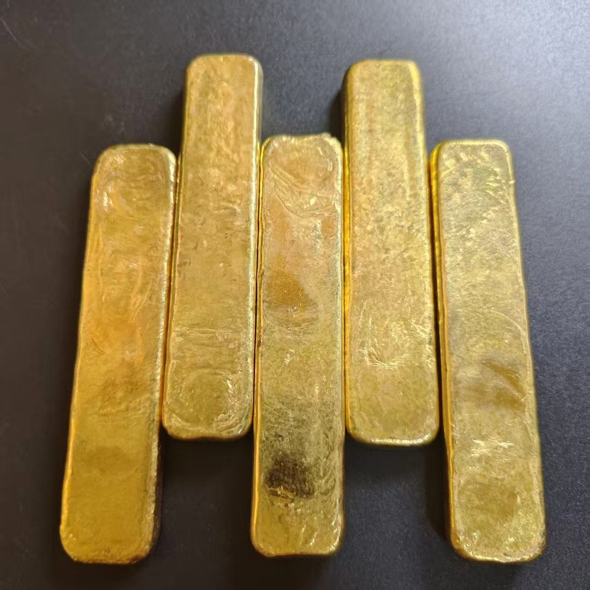 孟加拉赤金日进斗金火烧不变色仿金原材料里外一个色祈福摆件 detail 3