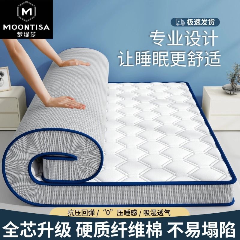 梦缇莎床垫家用卧室榻榻米软垫单人学生宿舍铺底褥子垫被双人租房