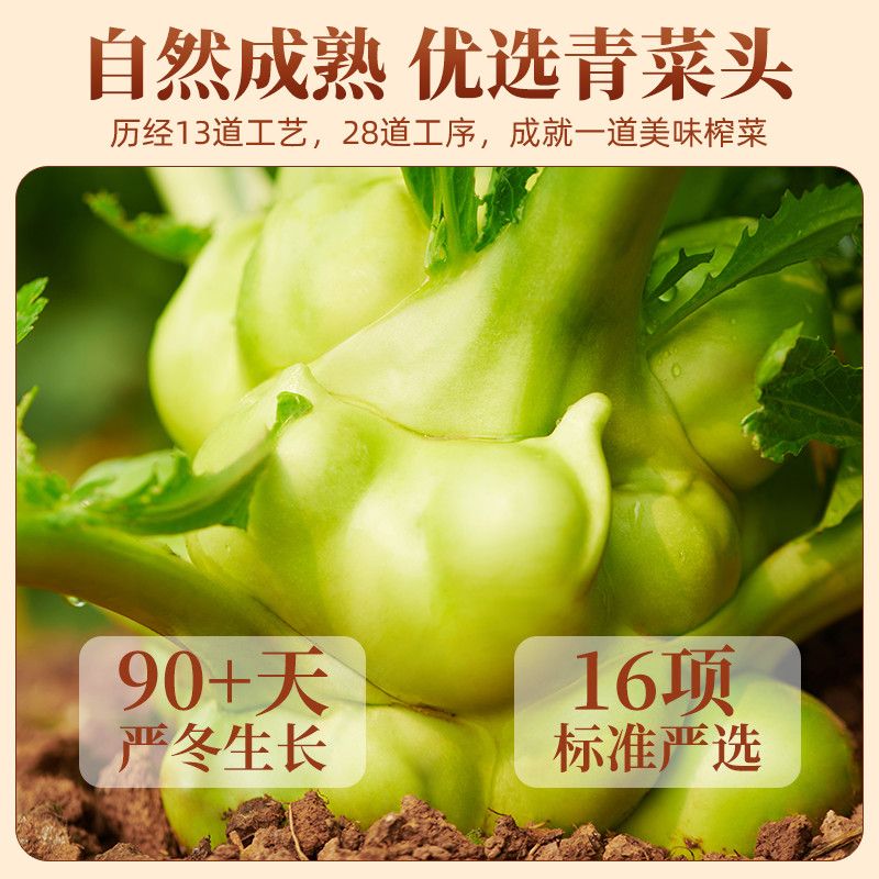 乌江榨菜22g脆口榨菜芯多规格不辣小包装佐餐轻盐下饭菜 图片 5
