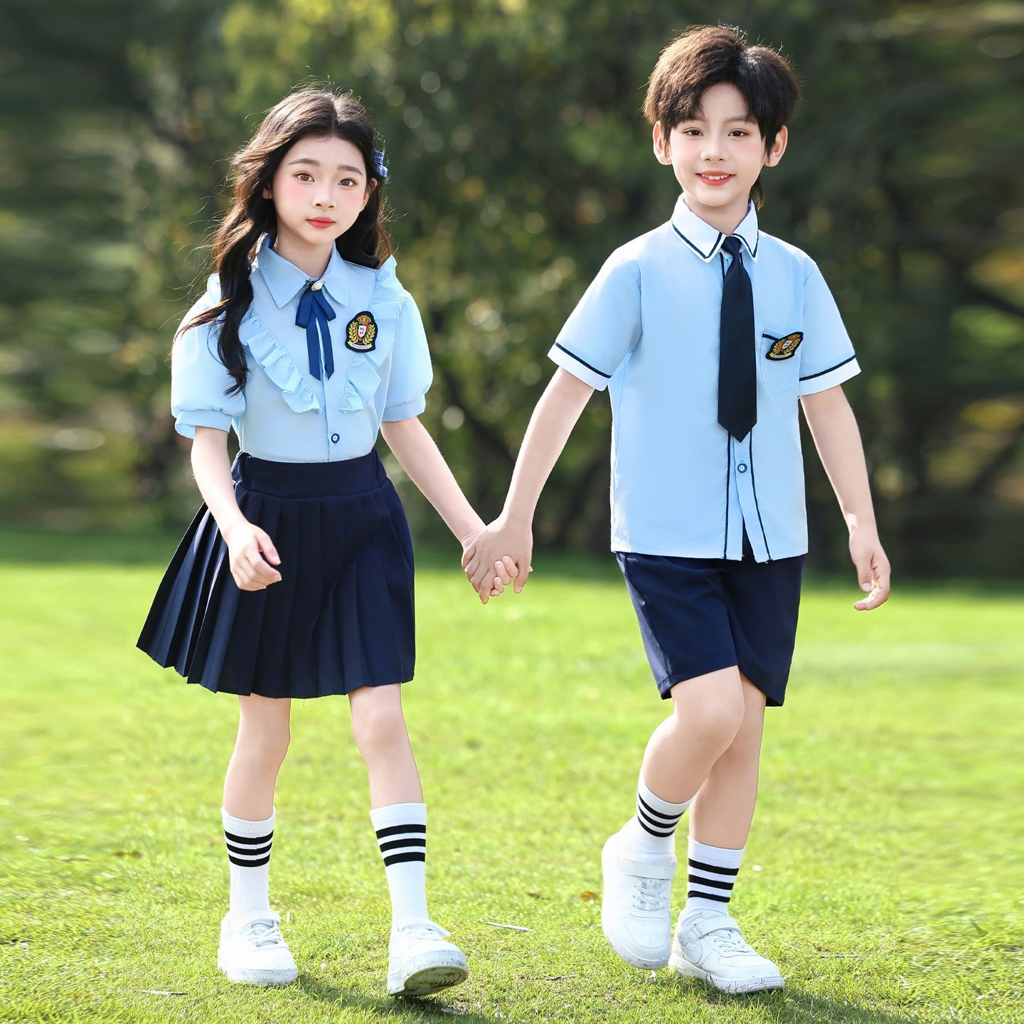 六一儿童表演服夏季班服小学生校服套装学院风幼儿园园服毕业服装