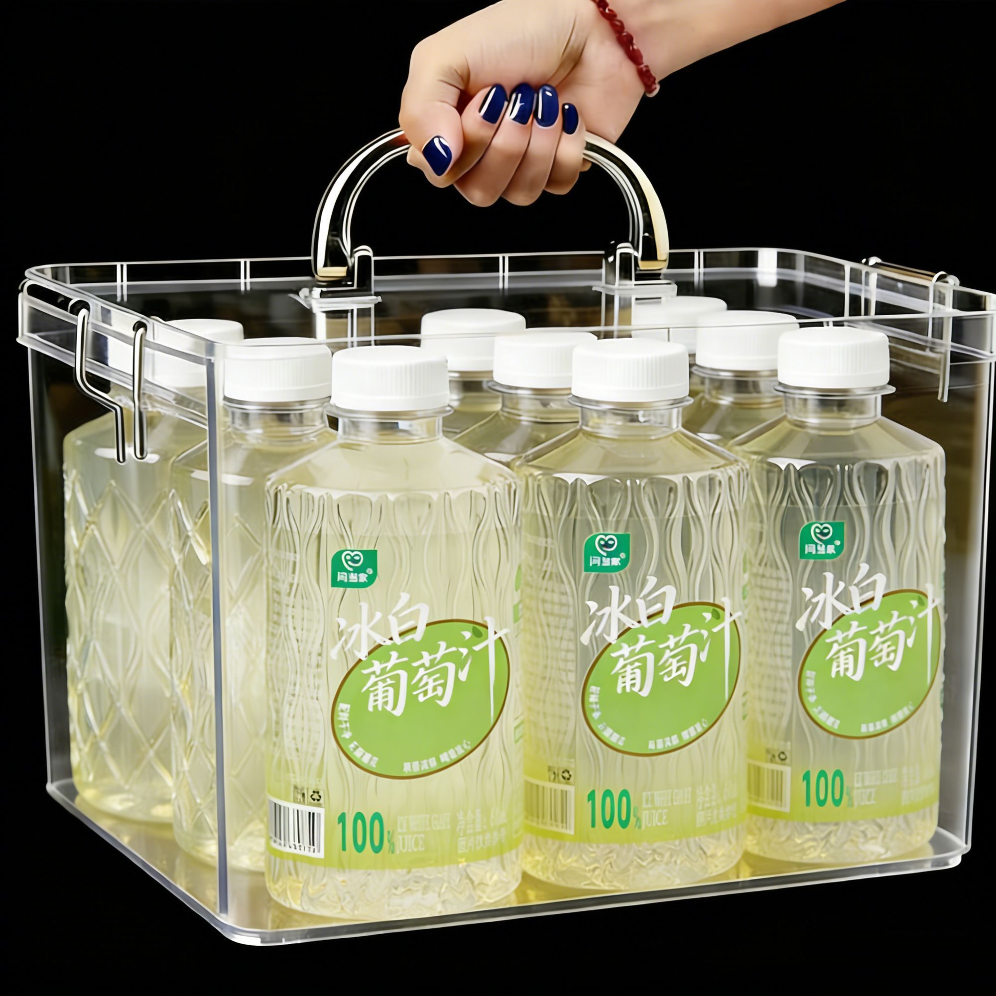 闫当家冰白葡萄汁610ML*8瓶