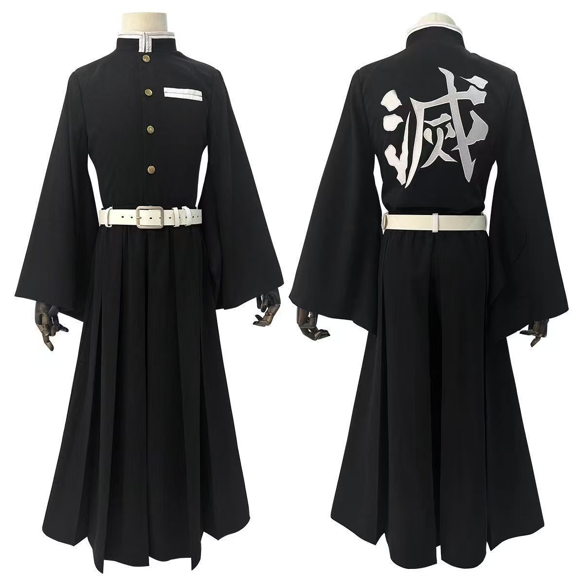服饰道具套时透无一郎装鬼灭之刃cos衣服鬼杀队队服霞柱cosplay