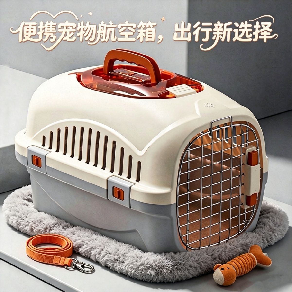 宠物航空箱国航托运箱便捷透气防应激车载外出旅行笼猫狗宠物用品