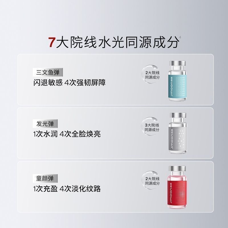 Jmoon极萌水光美容仪配套水光弹童颜弹发光弹家用细滑脸部 图片 2