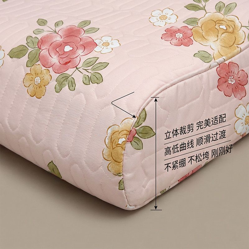 夏季乳胶枕套60X40CM一对高档新款记忆枕头套装一只30X50加厚枕套 图片 8
