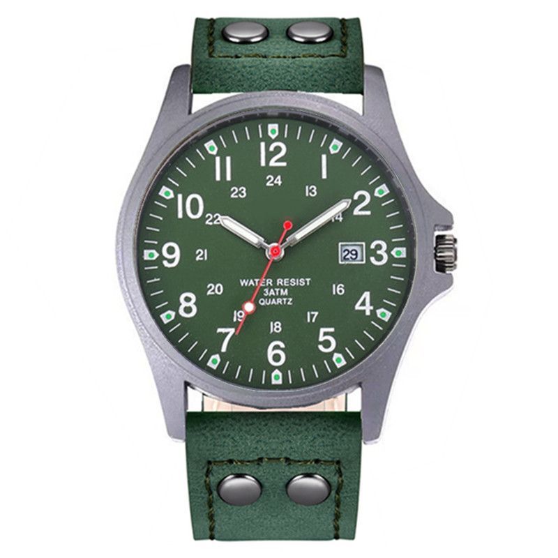 Men's Quartz Wristwatch For Students And Junior Round Analog Style_voghion.com