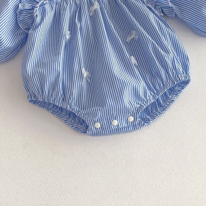 Mädchen Langarm Kleid Gestreiftes Freizeitkleid Für Den Herbst_voghion.com