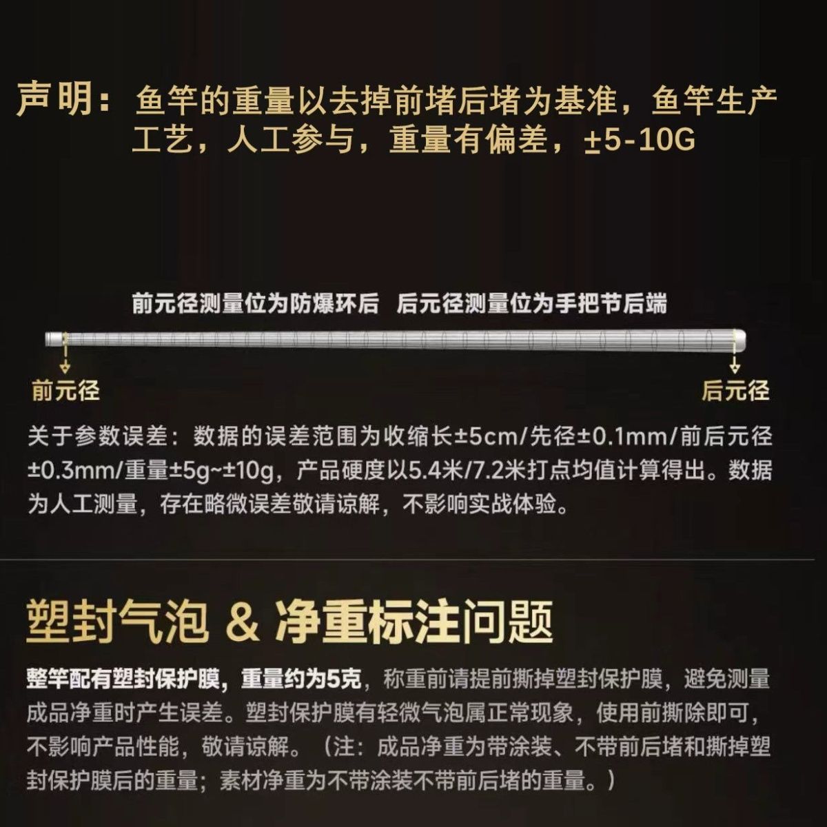 红鳞虎魔杖鱼竿综合5.5H28偏19调超轻石墨烯粉技术度交叉碳丝 图片 9