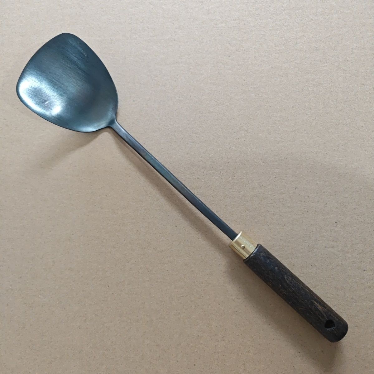 春风铁器小铁铲手工锻打家用铲子木柄炒菜铲耐高温锅勺套装无涂层 图片 2