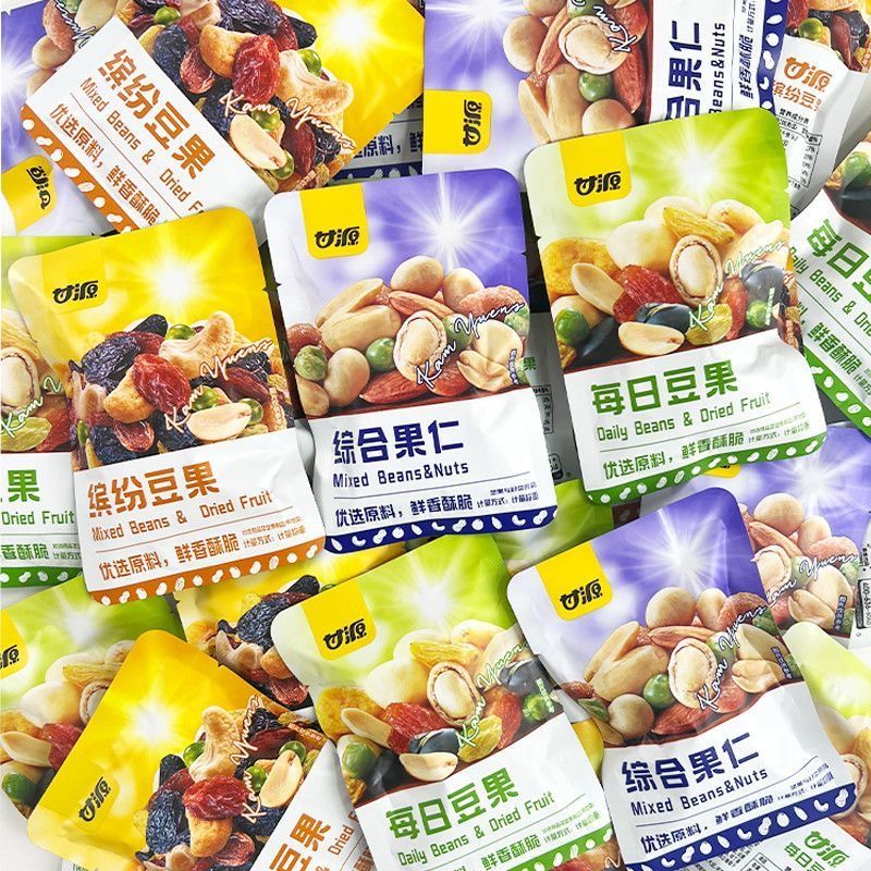 甘源综合果仁27g*42包缤纷豆果每日坚果早餐休闲零食即食混合坚果 图 3