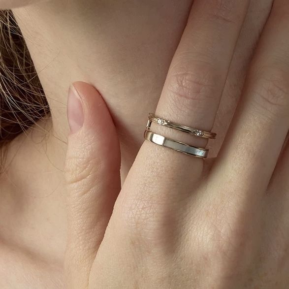 Anello iris smaltato stile vintage francese lusso per donna_voghion.com