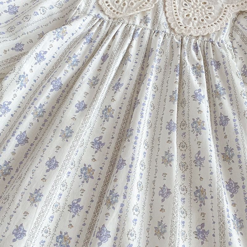 Neuer Herbst-Style Baby-Mädchen-Strampler mit Reverskragen, langärmeliges Kleid mit Waldmotiv, süße Schwester 26 für Mädchen_voghion.com