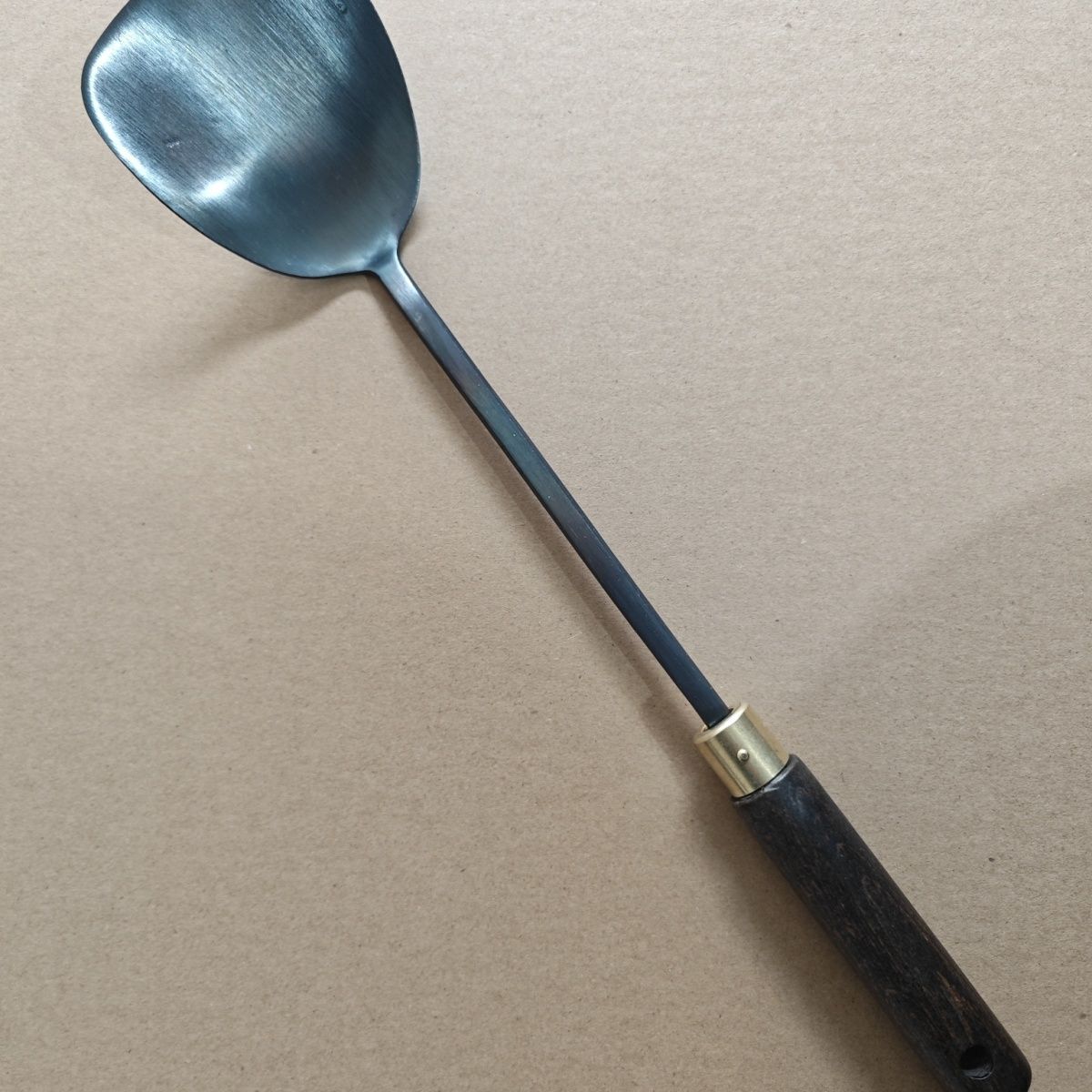 春风铁器小铁铲手工锻打家用铲子木柄炒菜铲耐高温锅勺套装无涂层 图片 3