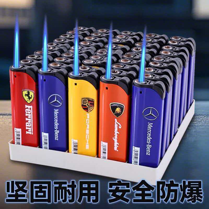 全铜气化炉防风蓝焰直冲打火机3D彩印耐用充气便携批发【6月20日发完】 图片 3