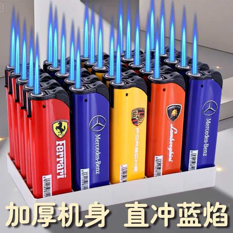 全铜气化炉防风蓝焰直冲打火机3D彩印耐用充气便携批发【6月20日发完】 图片 10