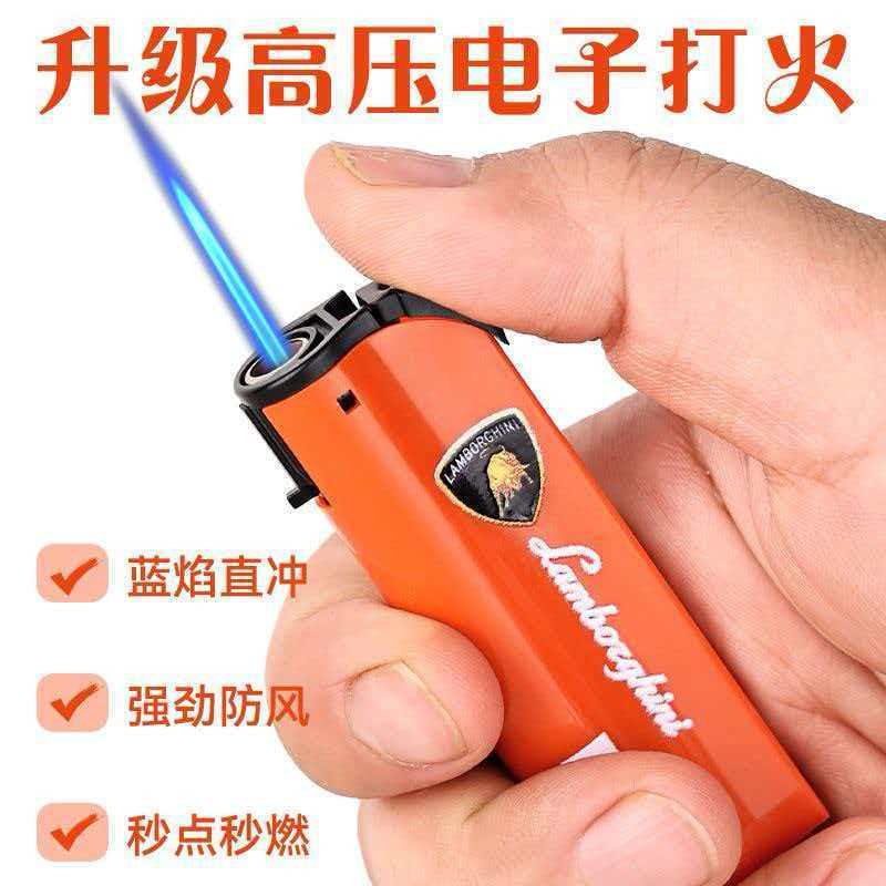 全铜气化炉防风蓝焰直冲打火机3D彩印耐用充气便携批发【6月20日发完】 图片 4