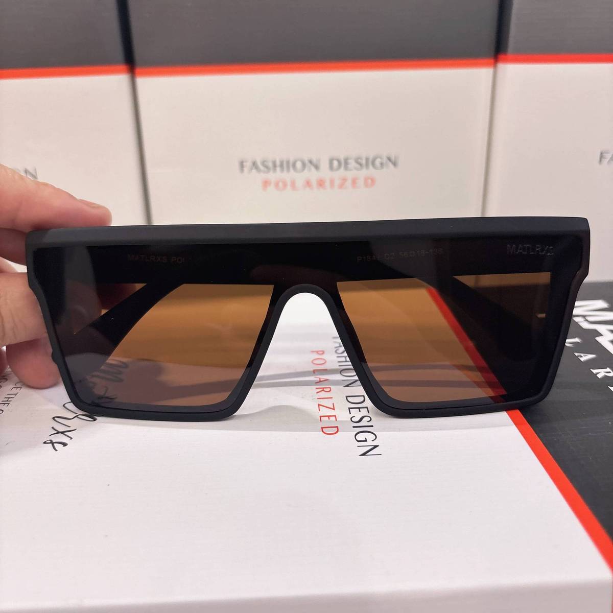 Polarized Square Shield Sunglasses For Men And Women Uv Protection_voghion.com