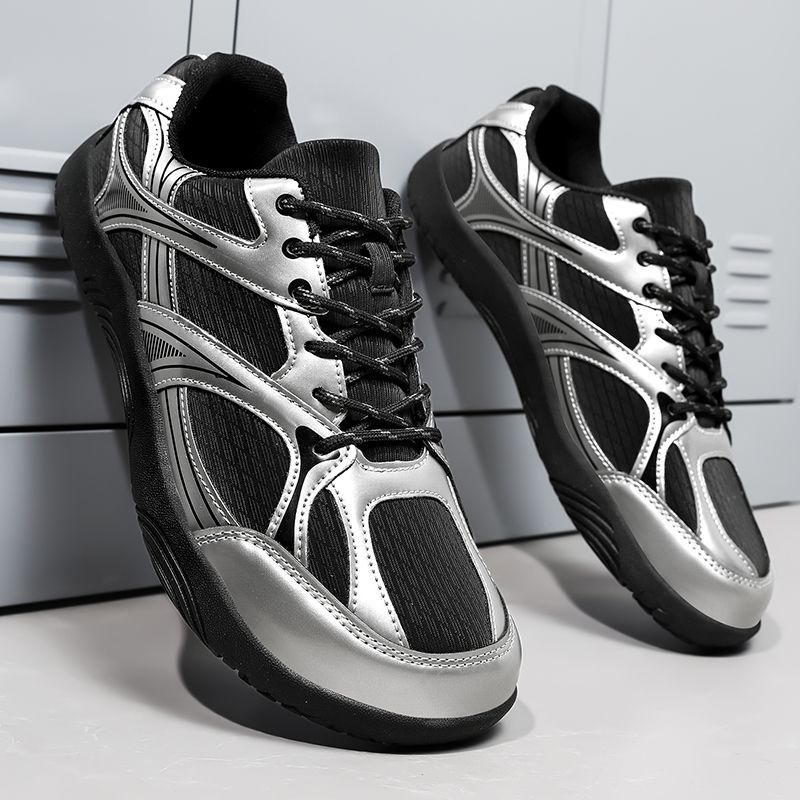 Unisex, ademende, lichtgewicht retro Duitse trainingsschoenen met brede neus, extra grote maat, brede pasvorm, veelzijdig casual schoeisel met duurzame antislipzool._voghion.com