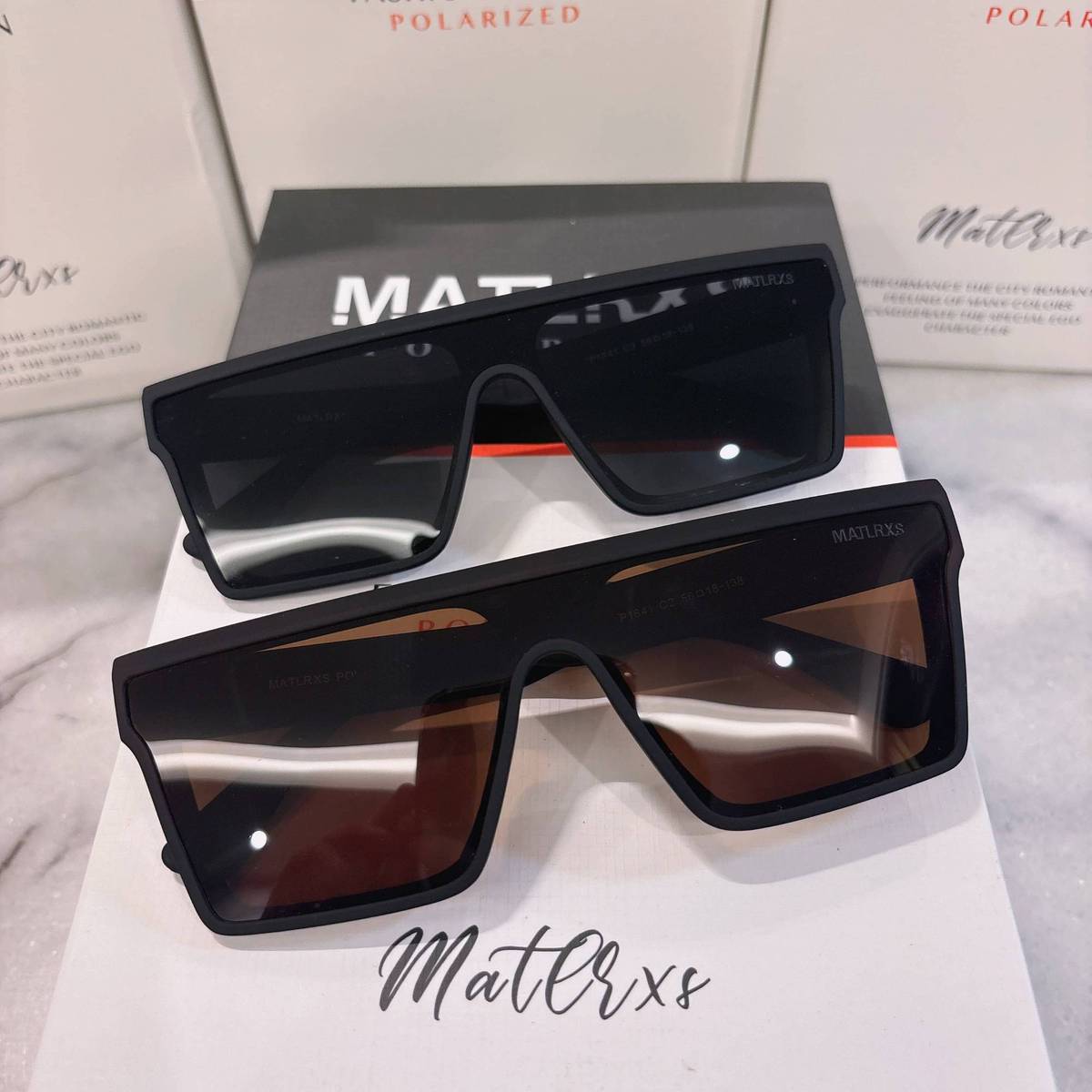 Polarized Square Shield Sunglasses For Men And Women Uv Protection_voghion.com