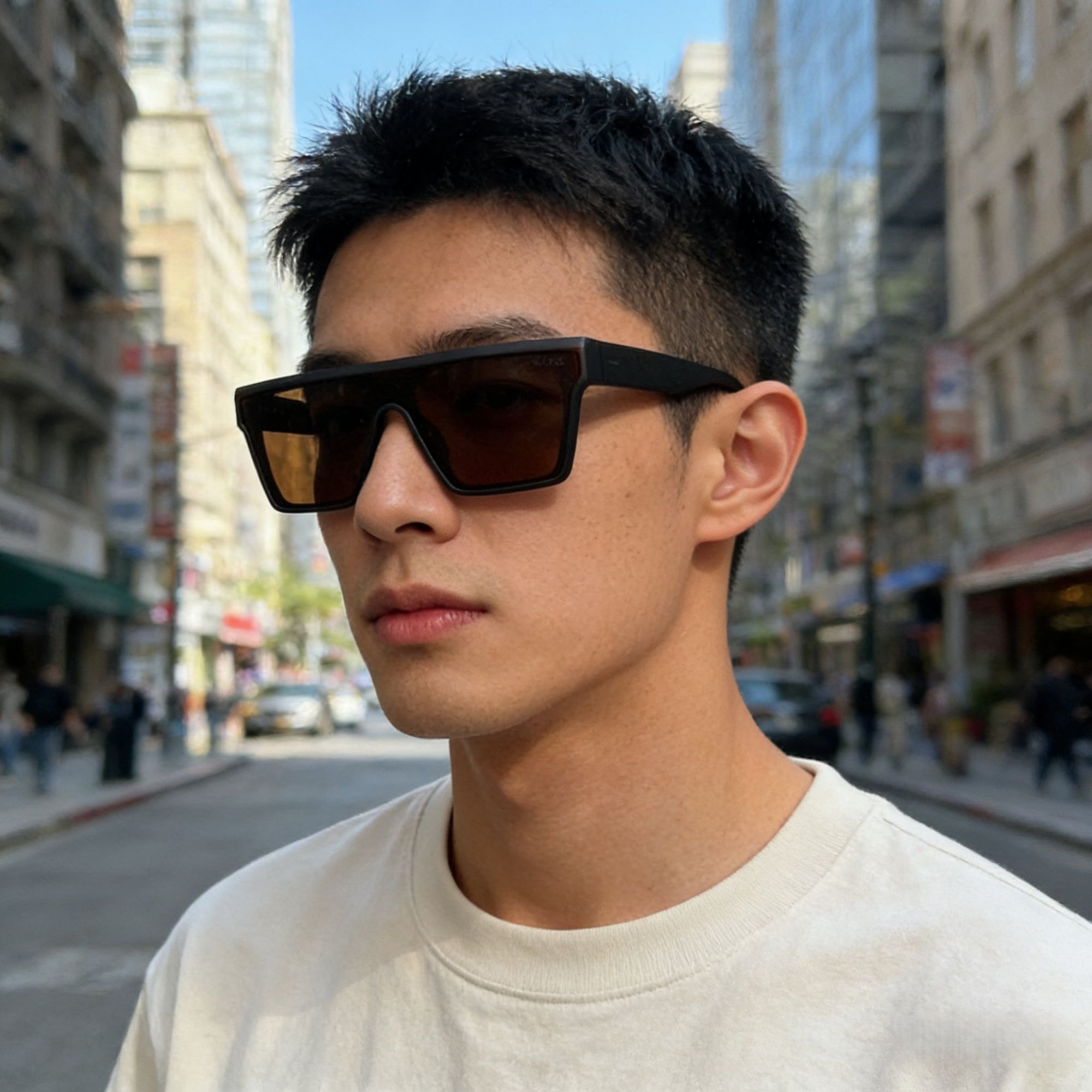 Polarized Sunglasses, Oversized Square Shield Sports Sunglasses, UV400 Protection One-Piece Sun Glasses For Men Women, Outdoor Cycling Driving Shades_voghion.com