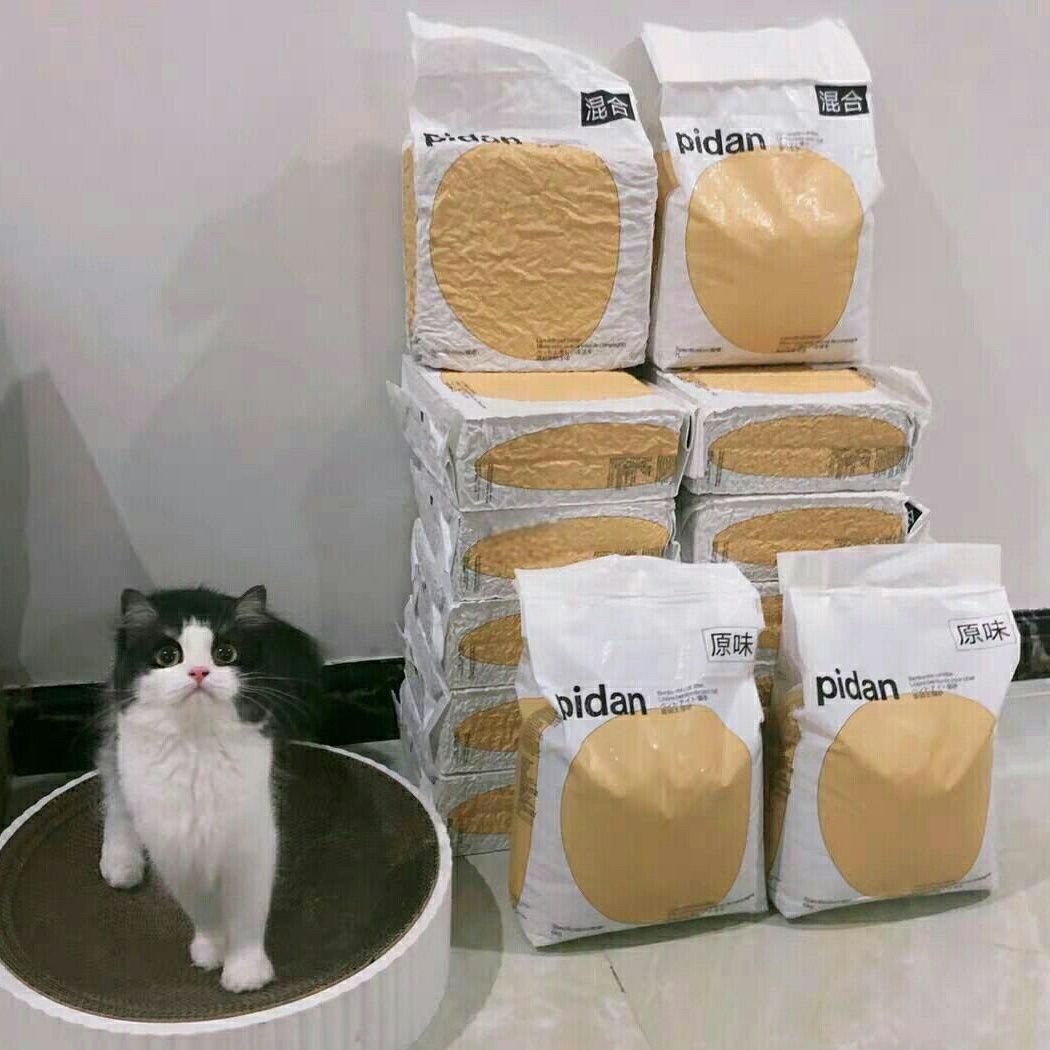 豆腐膨润土混合猫砂4包 3.6kg低尘除臭猫咪专用 图片 4