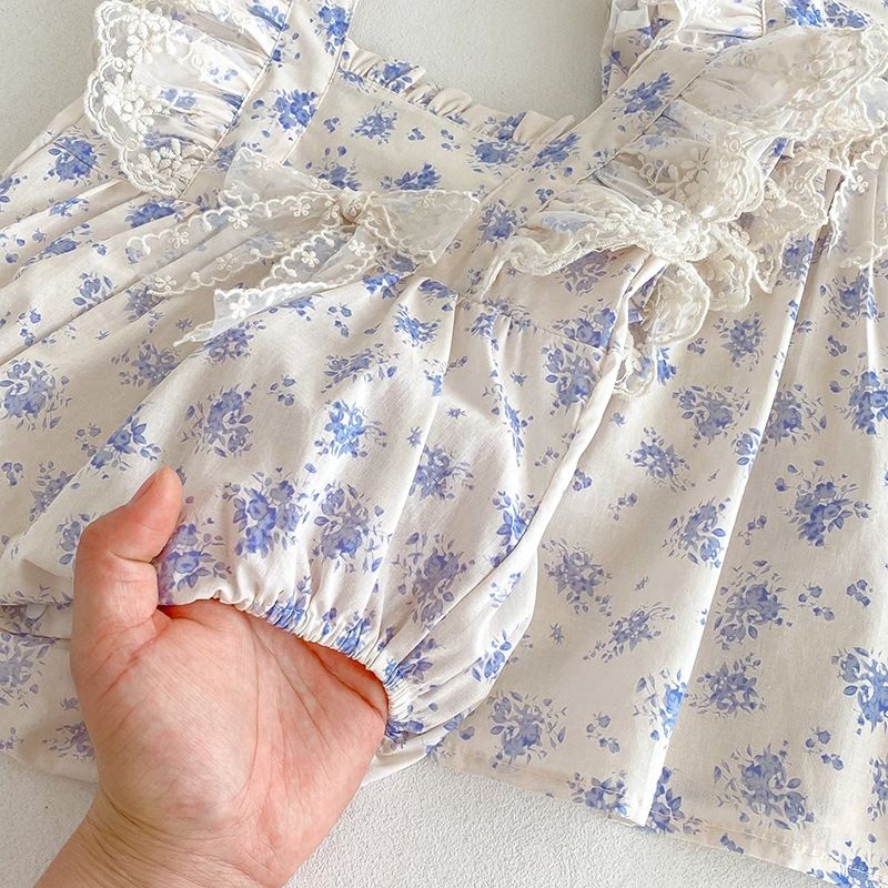 Combinaison d'été 2026 à manches papillon pour bébé fille, style princesse, idéale pour les nouveau-nés._voghion.com