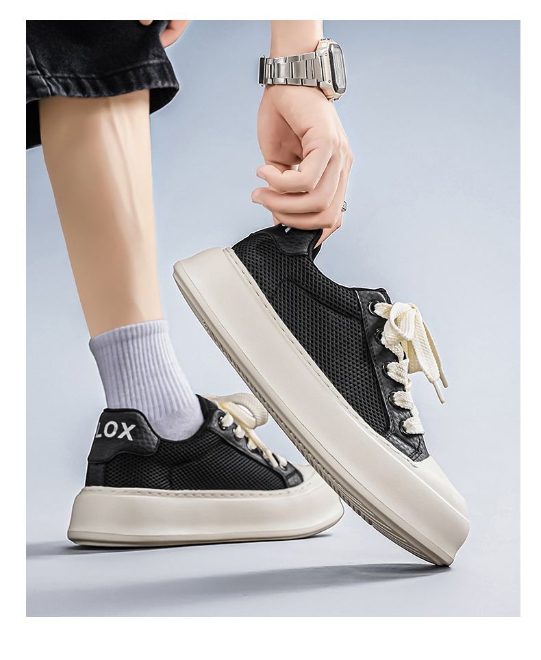 Baskets homme en mesh avec semelle épaisse pour l'été_voghion.com