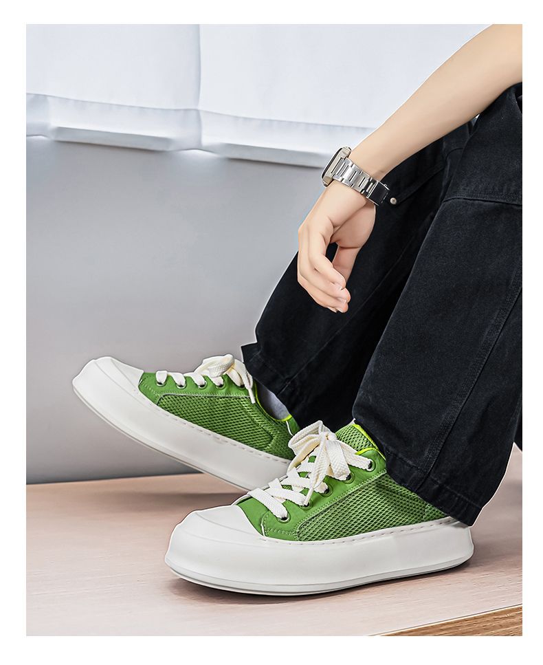 Baskets homme en mesh avec semelle épaisse pour l'été_voghion.com