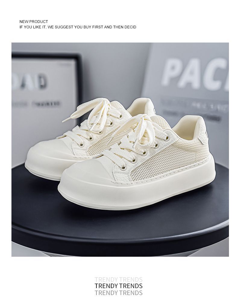 Baskets homme en mesh avec semelle épaisse pour l'été_voghion.com