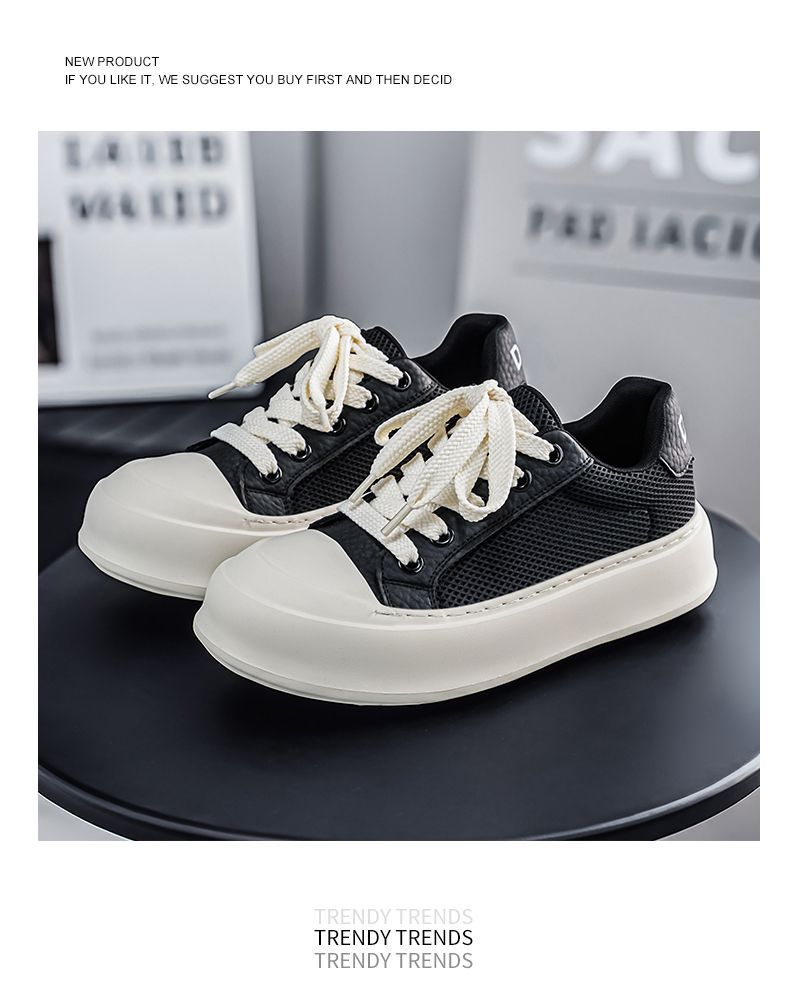 Baskets homme en mesh avec semelle épaisse pour l'été_voghion.com