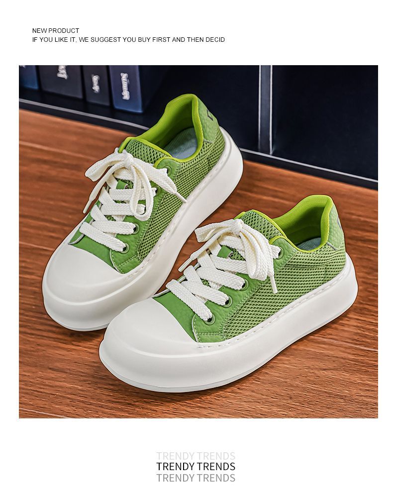 Baskets homme en mesh avec semelle épaisse pour l'été_voghion.com