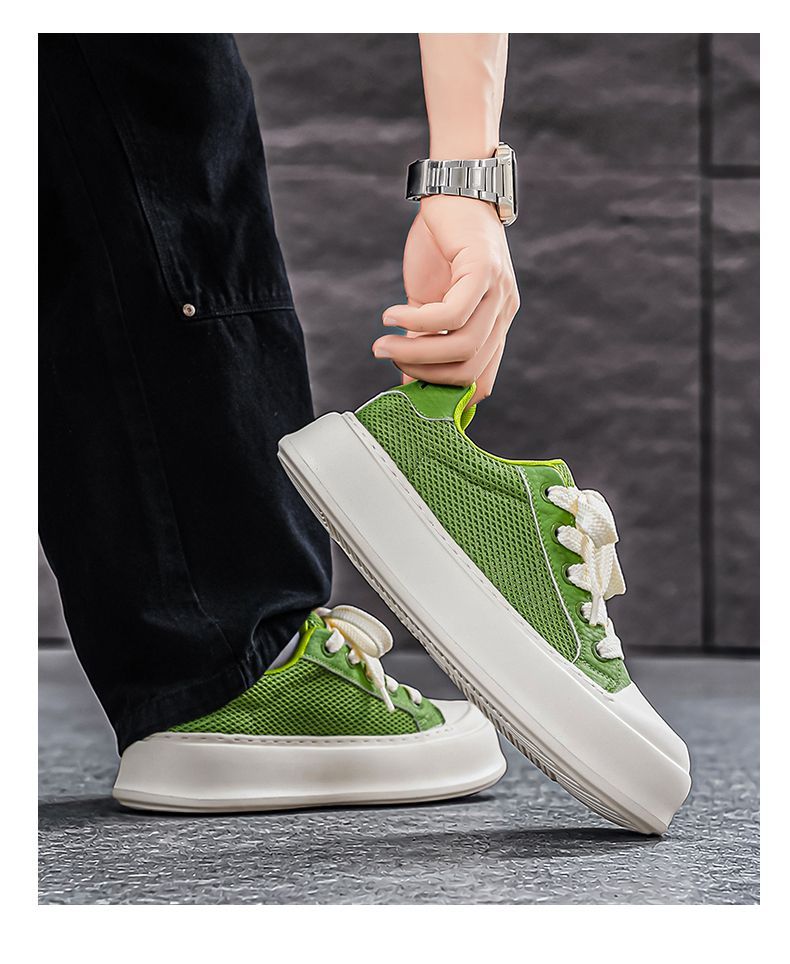 Baskets homme en mesh avec semelle épaisse pour l'été_voghion.com