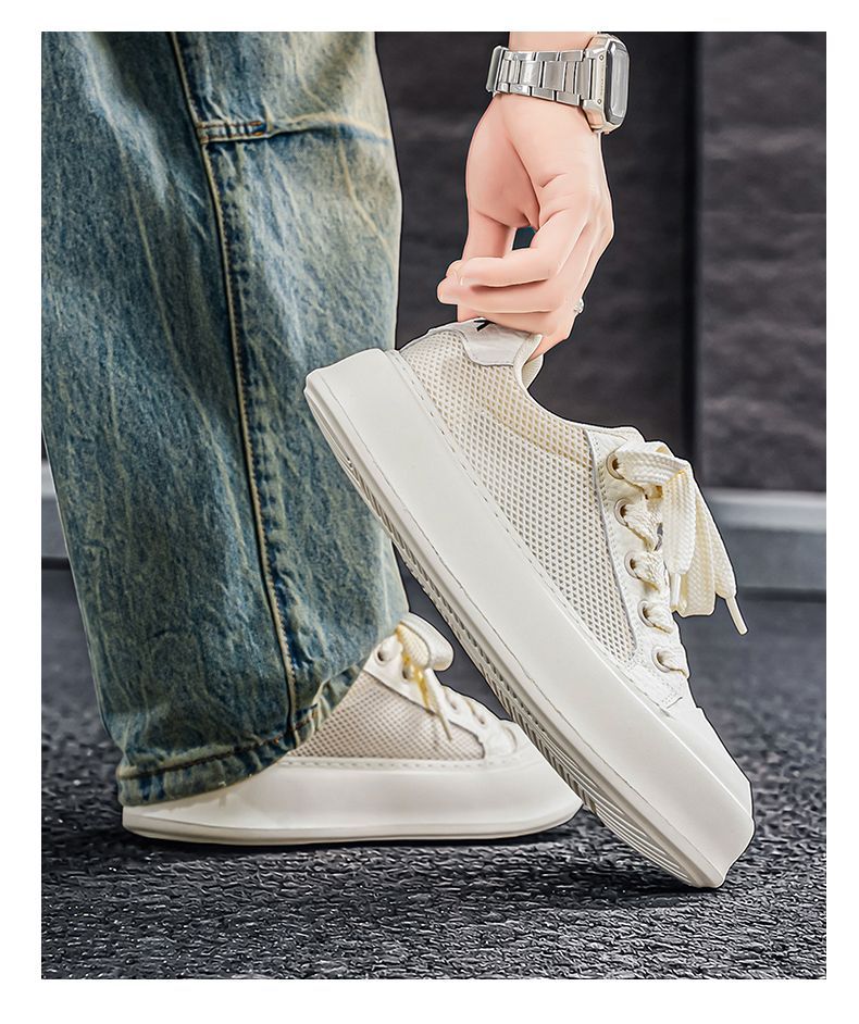 Baskets homme en mesh avec semelle épaisse pour l'été_voghion.com