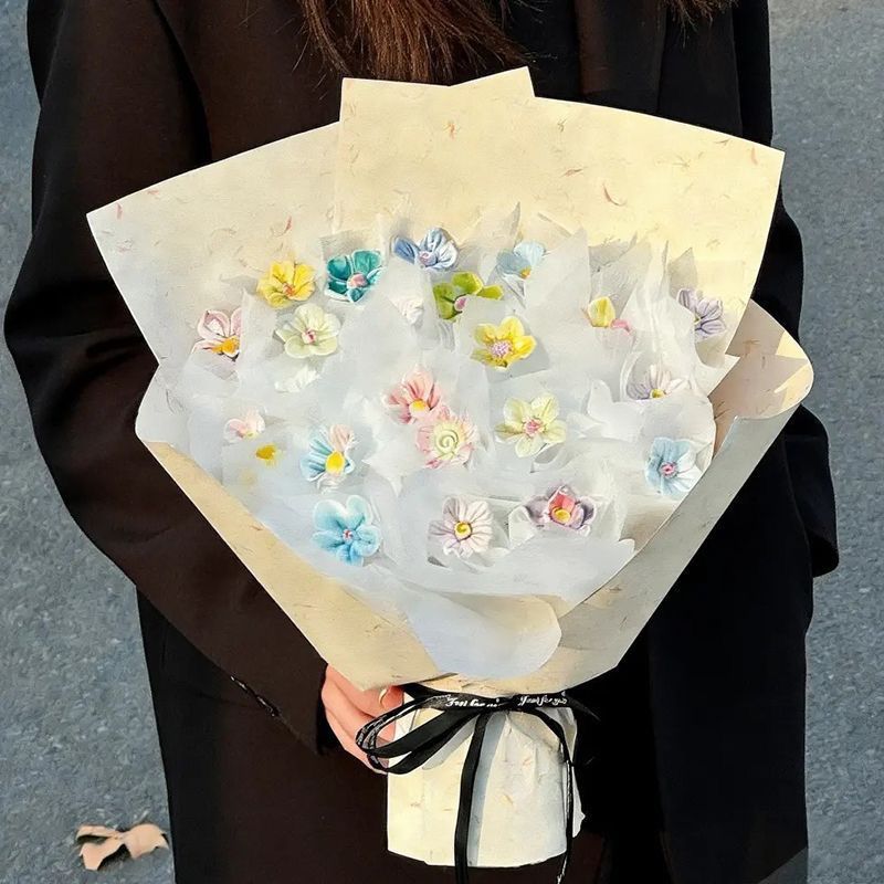 景德镇手工陶瓷花束生日礼物送女友闺蜜妈妈520情人节礼物母亲节 图片 5