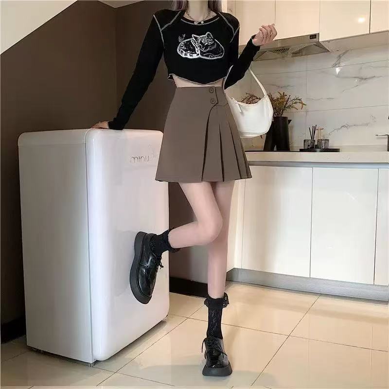半裙百褶裙不规则半身裙短裙女春夏2026新款高腰显瘦靓丽包臂裙 图片 3