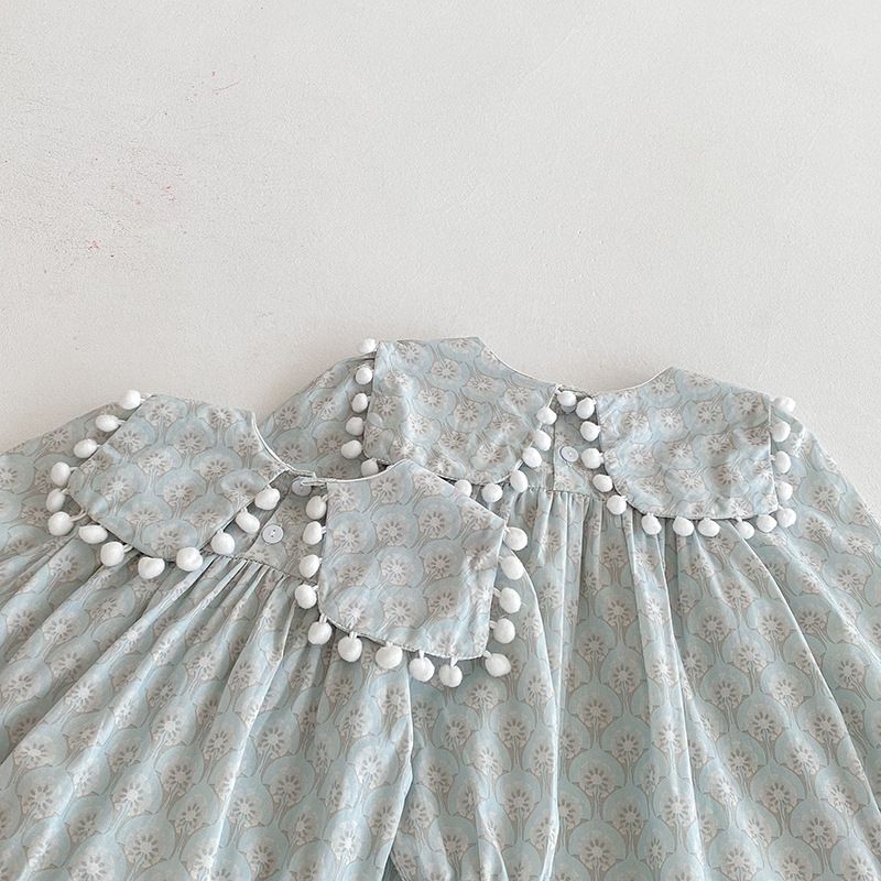 Baby Mädchen Kleid Langarm Herbststil Modische Kleidung_voghion.com
