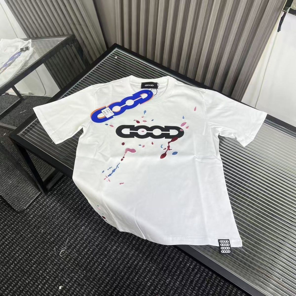 Summer Short-sleeve T-shirt Men, Korean Style Slim Fit Trendy Brand, Popular Online, Pure Cotton Half-sleeve Round Neck_viptrois.com