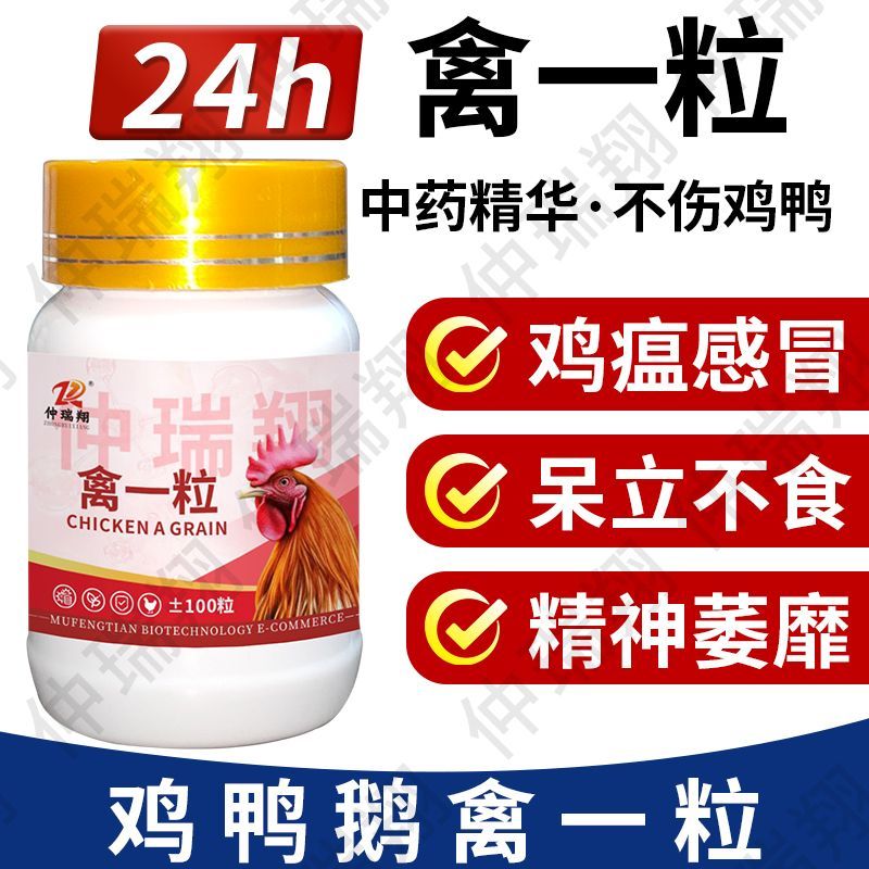 正品禽一粒鸡瘟药特快鸭鹅拉稀发烧感冒呼噜缩脖兽用喂鸡鸡药大全 图片 5