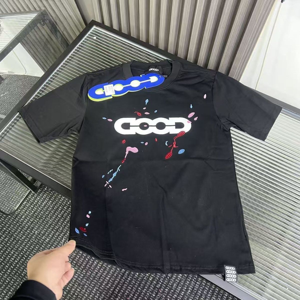 Summer Short-sleeve T-shirt Men, Korean Style Slim Fit Trendy Brand, Popular Online, Pure Cotton Half-sleeve Round Neck_viptrois.com