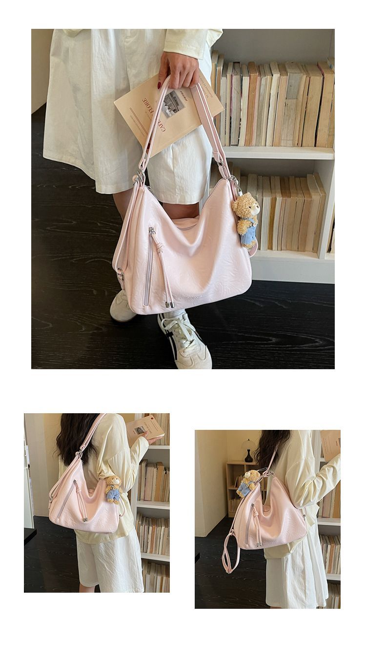 Large Capacity Shoulder Tote Bag For Casual Daily Work Commute_voghion.com