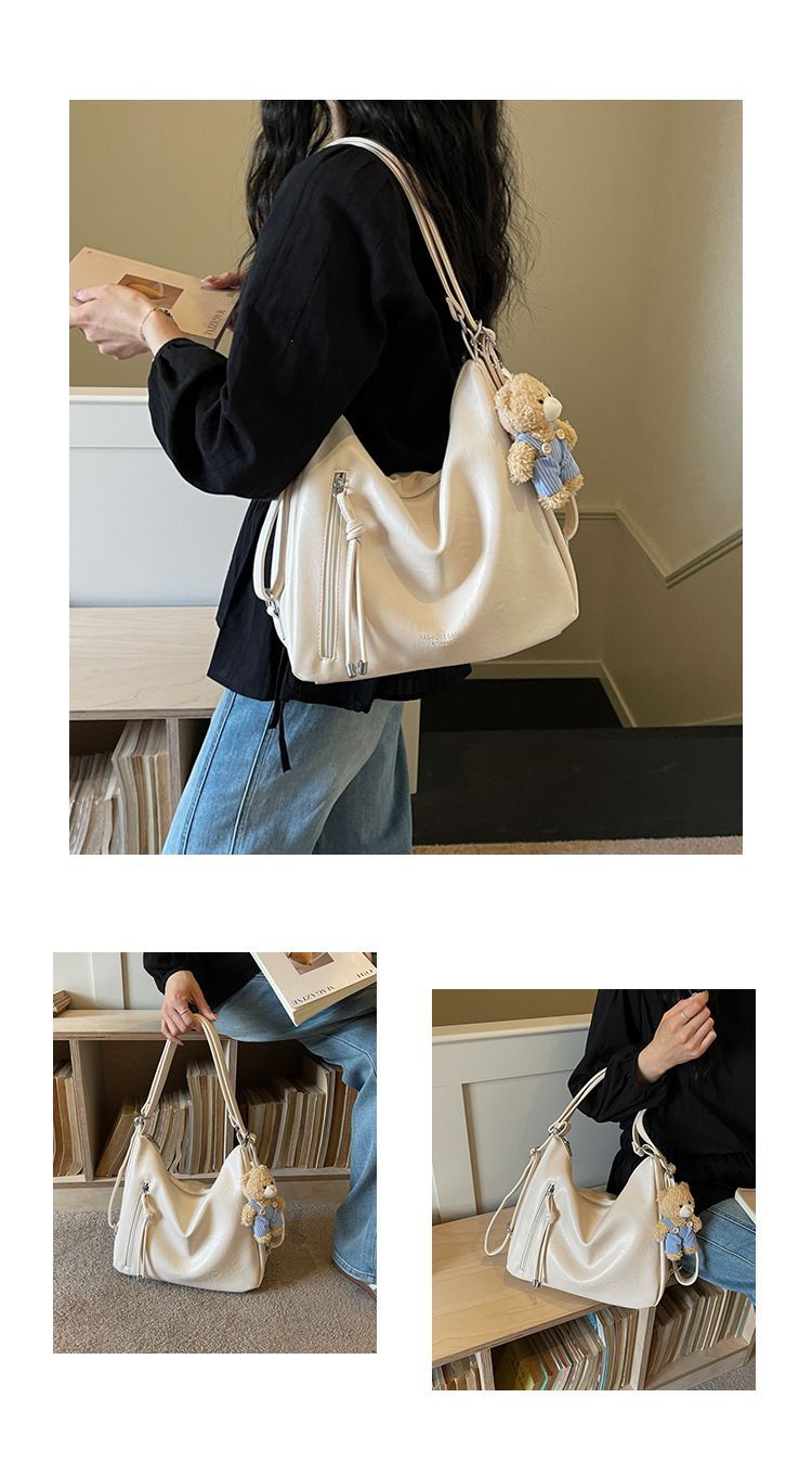 Large Capacity Shoulder Tote Bag For Casual Daily Work Commute_voghion.com