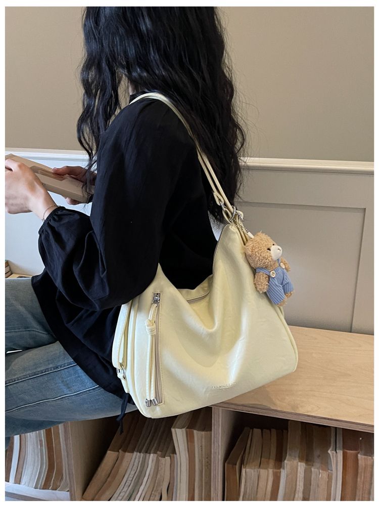 Large Capacity Shoulder Tote Bag For Casual Daily Work Commute_voghion.com