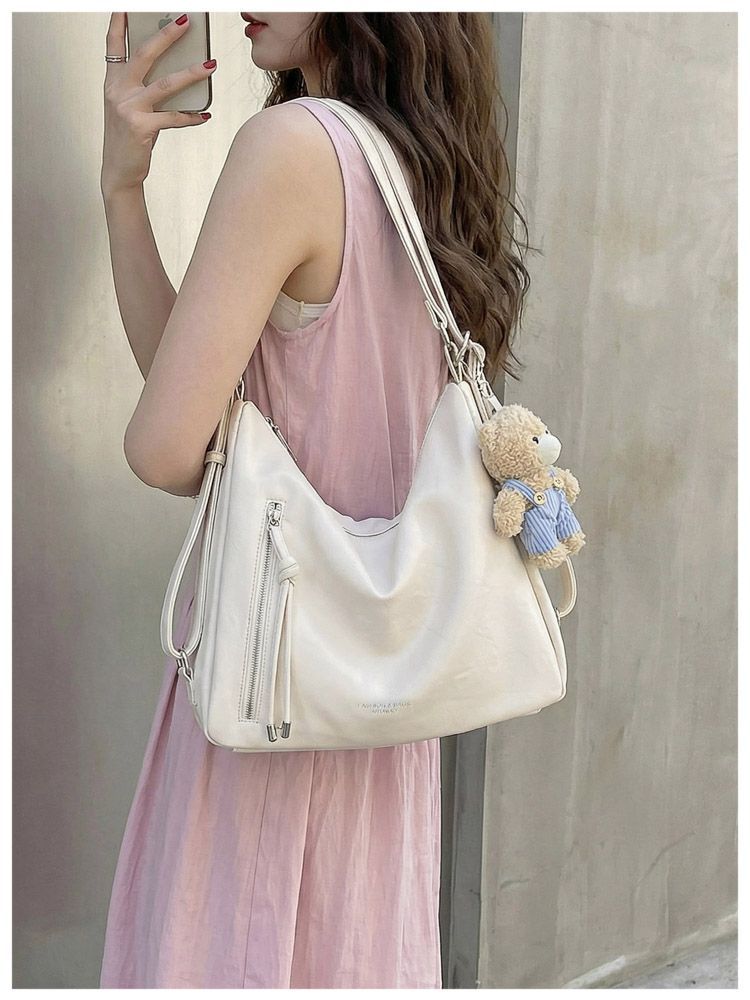 Large Capacity Shoulder Tote Bag For Casual Daily Work Commute_voghion.com